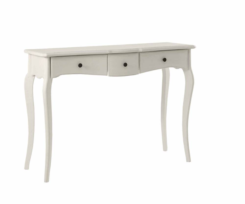 Consolle 3 cassetti 110 cm in legno naturale - Kristy