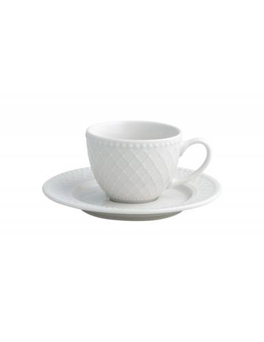 Tazzine caffè Burlesque bianco porcellana 2pz