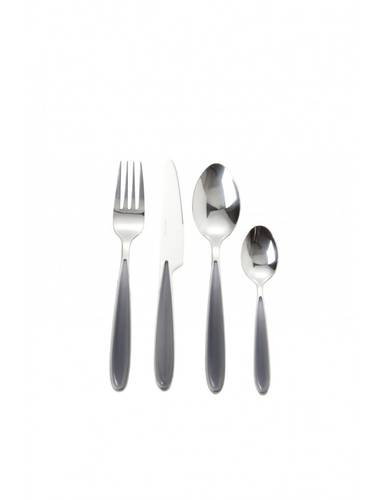 Set Posate 16 Pezzi Acciaio Inox Nero: Eleganti E Lavabili In Lavastoviglie, Per 4 Persone