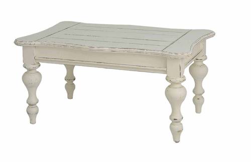 Tavolino salotto legno bianco provenza 90x60