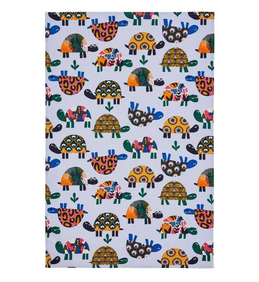 Asciugapiatti cotone tartarughe colorate Turtles Ulster Weavers