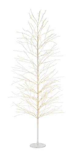 Albero natale rami bianchi 2000 microled 210h