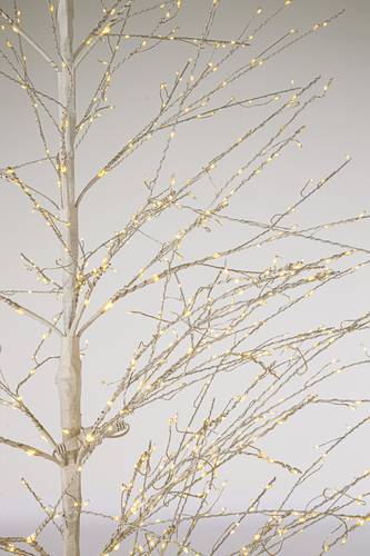 Albero natale rami bianchi 2000 microled 210h