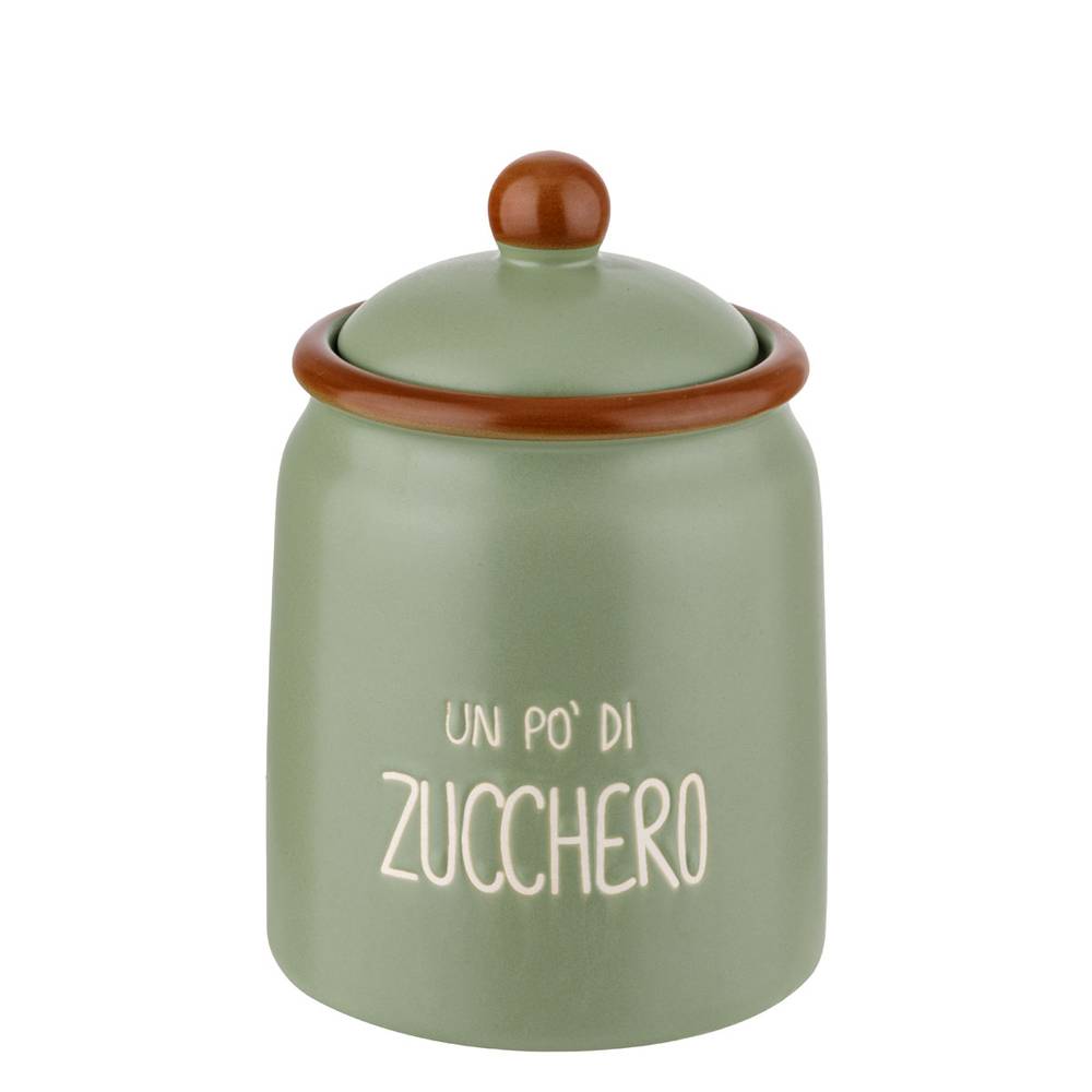 Barattolo Colors zucchero ceramica colorata verde
