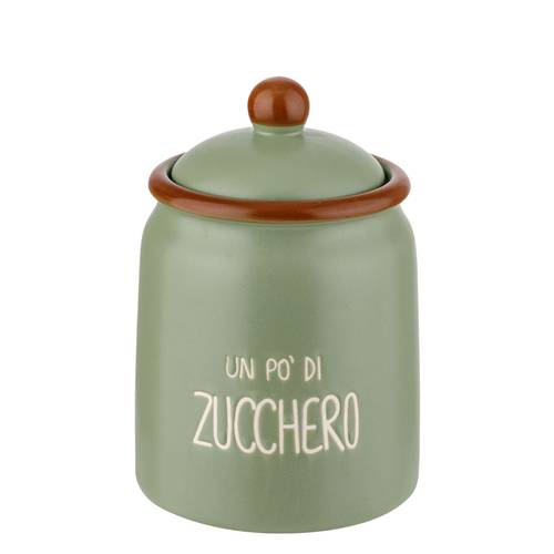 Barattolo Colors zucchero ceramica colorata verde