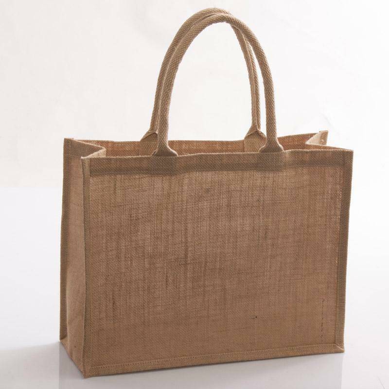 Borsa juta naturale manici corda 40x15x32h