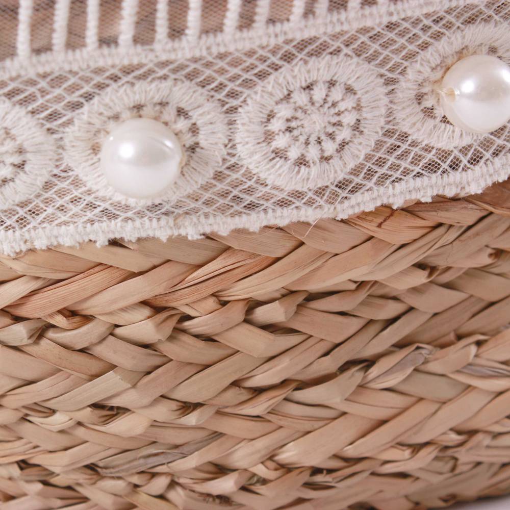 Borsa di paglia personalizzata per la sposa, regalo di