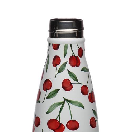 Bottiglia termica acciaio decoro ciliegie 500ML