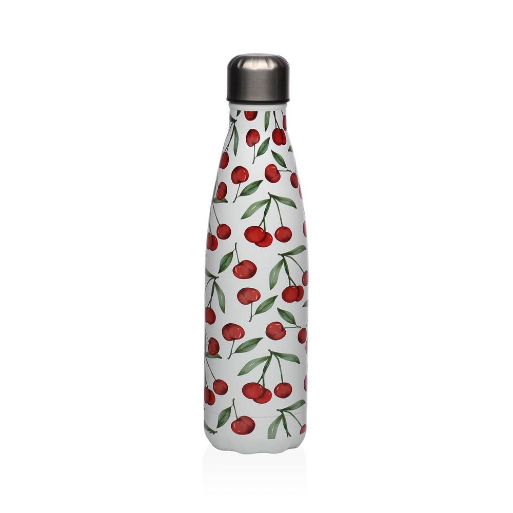 Bottiglia termica acciaio decoro ciliegie 500ML