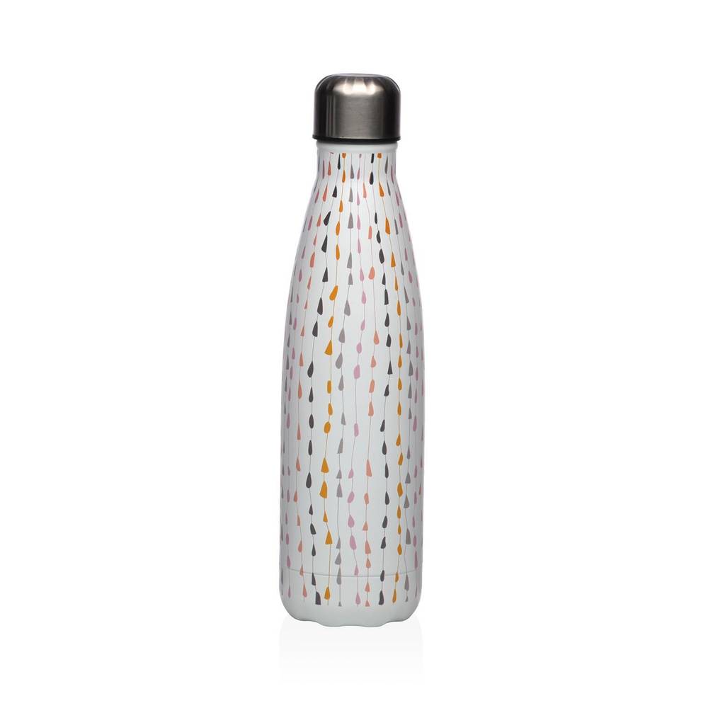 Bottiglia termica acciaio decoro gocce colorate 500ML