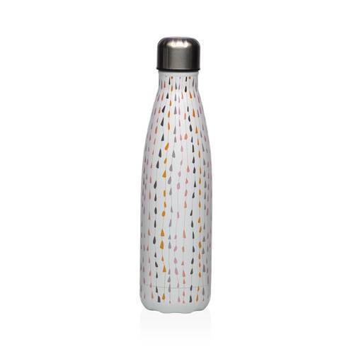 Bottiglia termica acciaio decoro gocce colorate 500ML