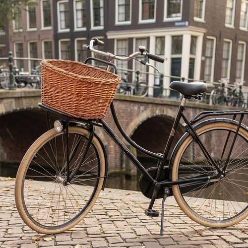 Cesto bici olandese ovale vimini 42x33