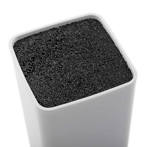 Ceppo universale porta coltelli pp bianco con interno nero