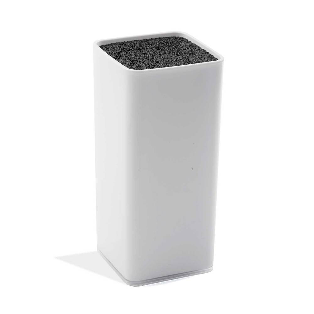Ceppo universale porta coltelli pp bianco con interno nero
