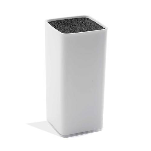 Ceppo universale porta coltelli pp bianco con interno nero