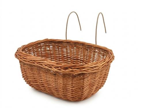 Cesto bici vimini olandese con ganci cm 42X33