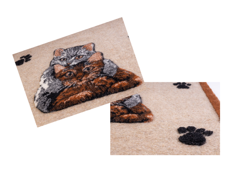 Copertina lana gatti I love Cats 75x100