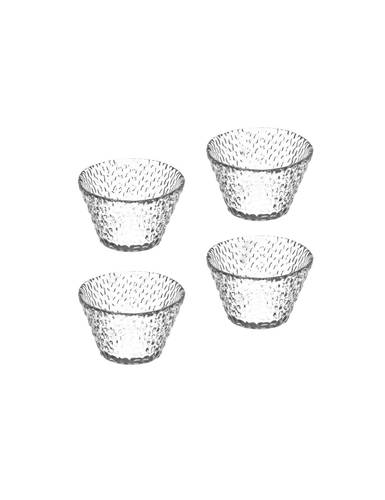 Coppetta vetro trasparente Drop set 4 pz per dolci e frutta