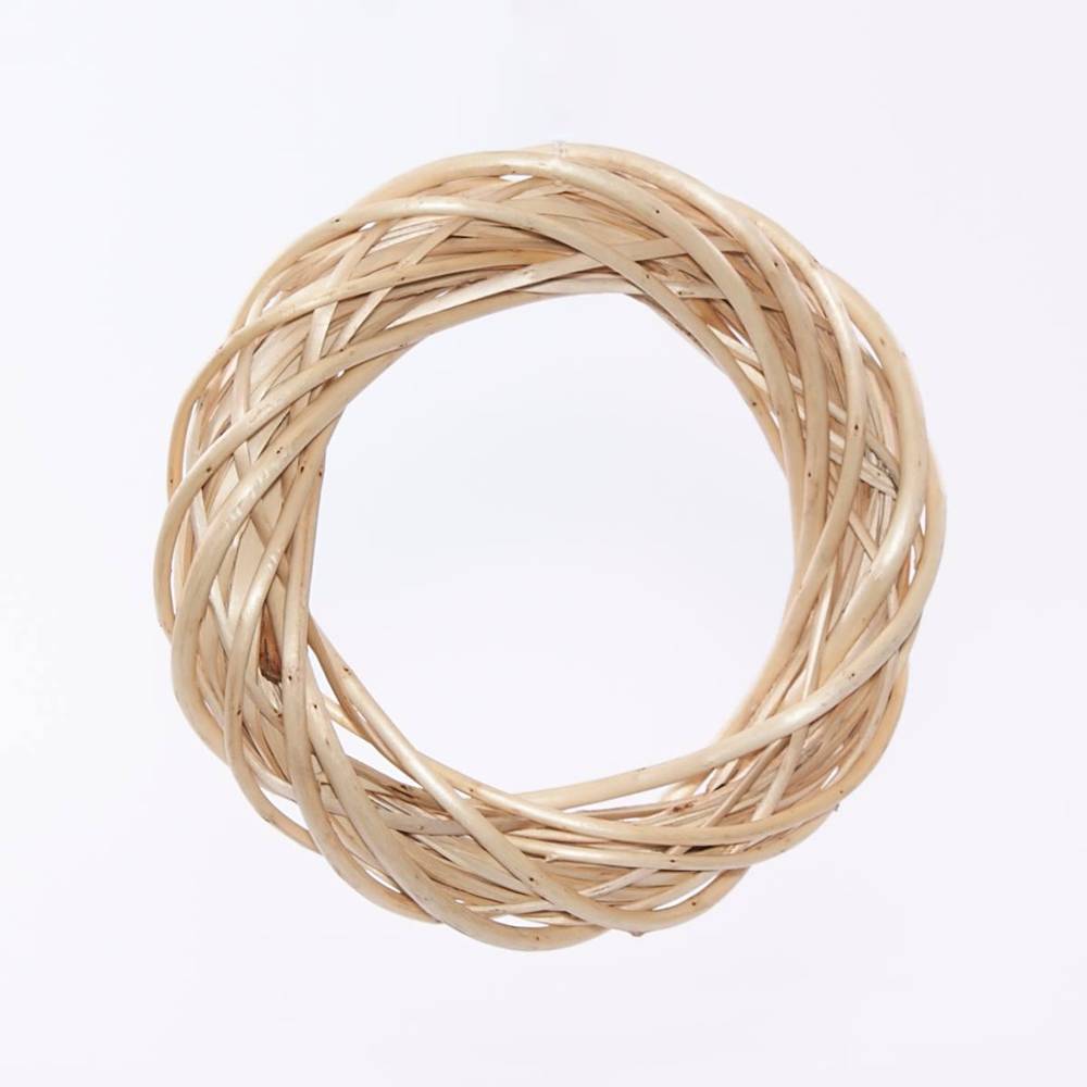 Corona vimini naturale chiaro cm 25x5