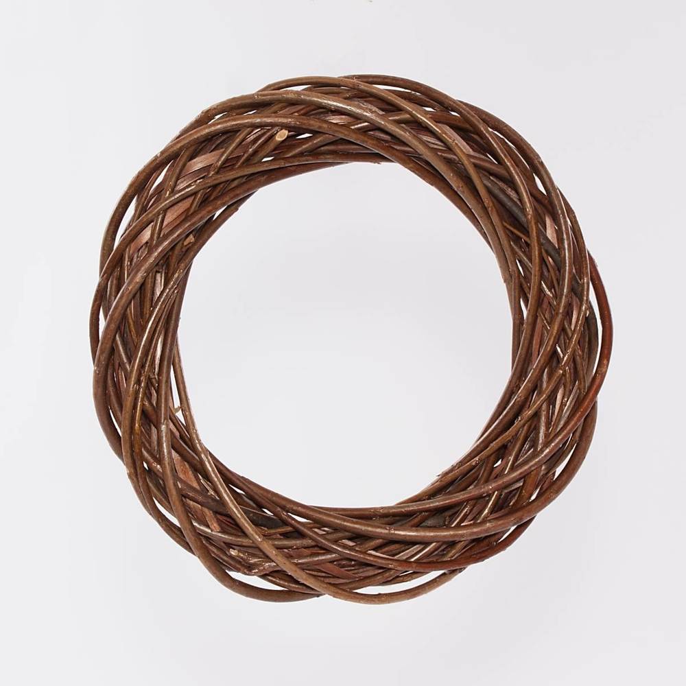 Corona vimini scuro rustico cm 30x5,5