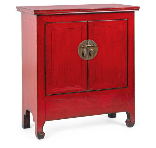 Credenza Jinan legno rosso lucido cina 2 ante