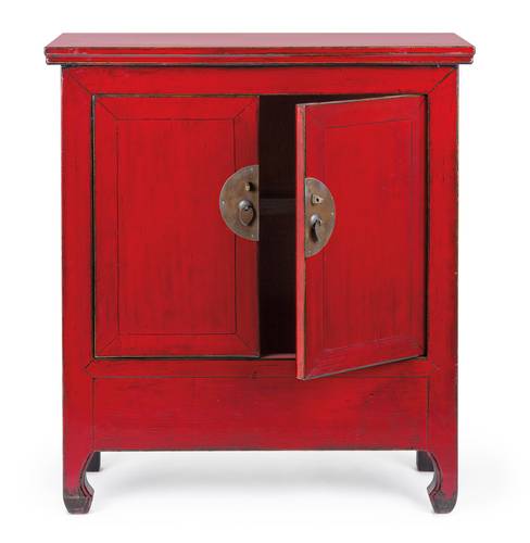 Credenza Jinan legno rosso lucido cina 2 ante