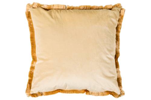 Cuscino Butterfly fiori cardi fondo beige 45x45