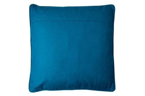 Cuscino Embroidery pesci ricamati su fondo azzurro 50x50