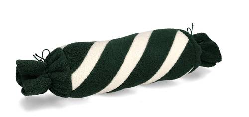 Cuscino caramella righe rosse verdi 54x13