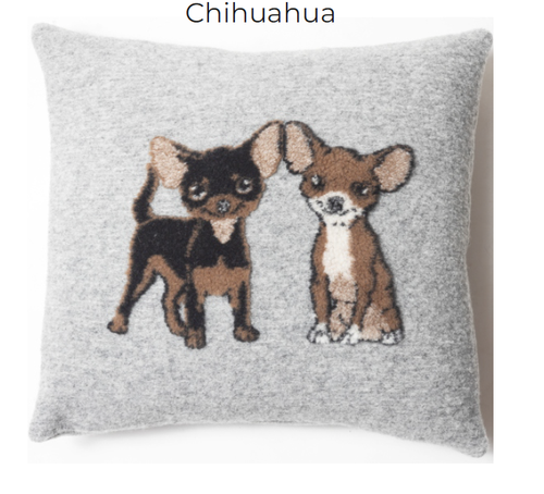 Cuscino lana cani Chihuahua 50x50