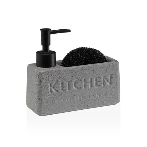 Dispenser sapone con portaspugna grio pietra Kitchen