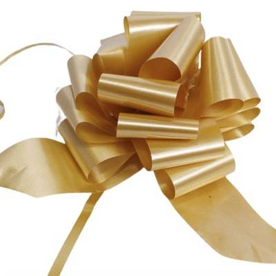 Fiocco rapido coccarda oro 5 cm