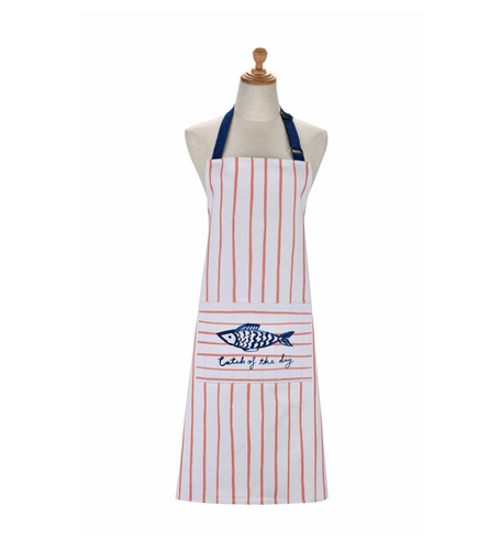 Grembiule cucina cotone pesce blu Catch of the day