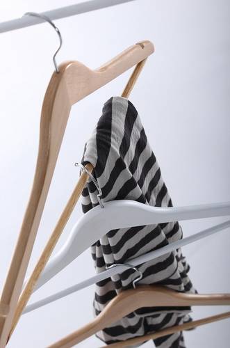 Gruccia legno naturale porta camicie da armadio set 4pezzi