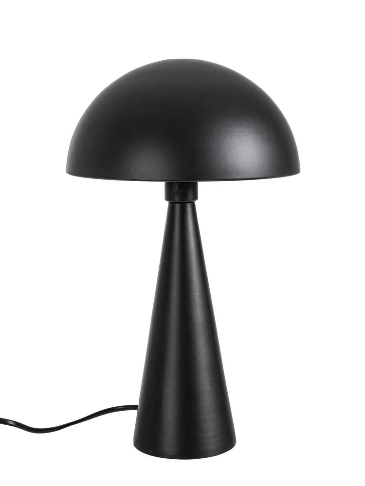 Lampada modern da tavolo metallo nero base cono 36,5h