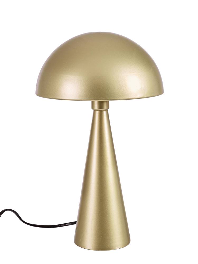 Lampada modern da tavolo metallo oro base cono 36,5h