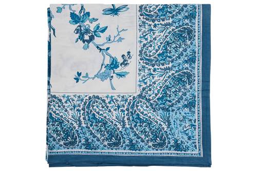 Mezzero telo arredo Olimpo albero della vita azzurro 250x260