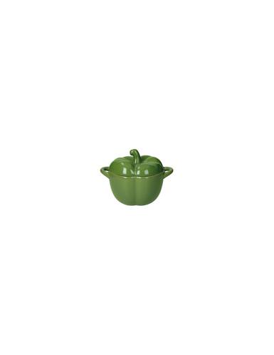 Mini cocotte peperone verde in stoneweare cm 16,5