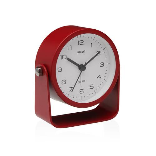 Orologio sveglia da tavolo base orientabile rossa 10x10h