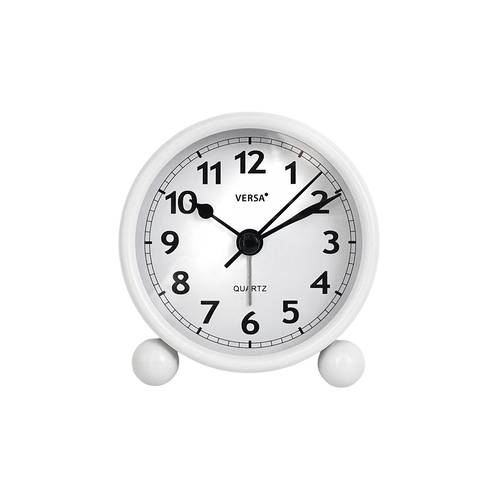 Orologio sveglia da tavolo mini bianca cm 7,5