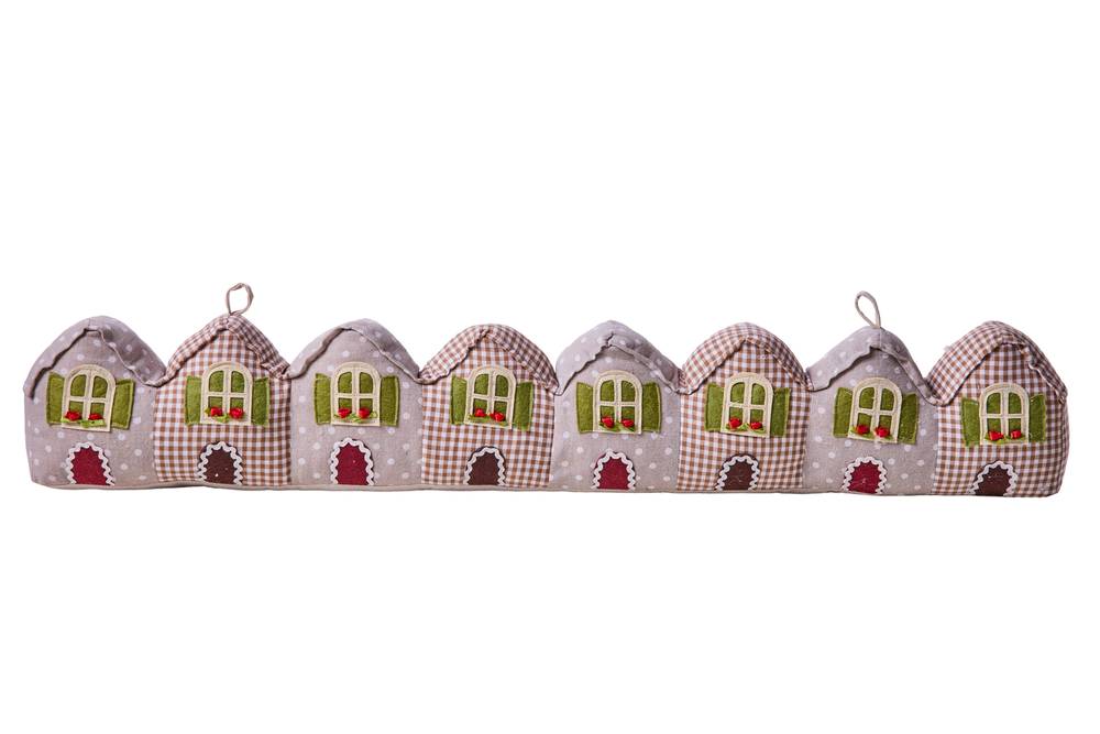 Paraspifferi casette villaggio colorato 88cm