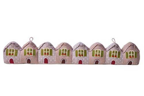 Paraspifferi casette villaggio colorato 88cm