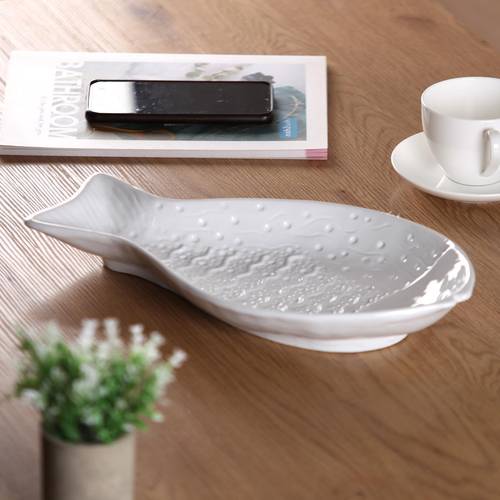 Pesce bianco ceramica ciotola