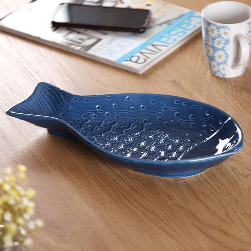 Pesce blu ceramica ciotola