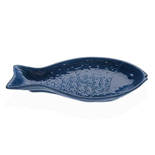 Pesce blu ceramica ciotola