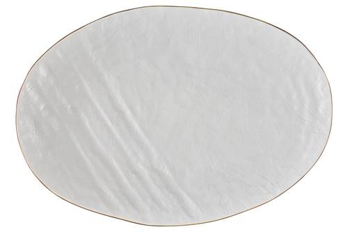 Piatto ovale bianco porcellana 40x28 collezione mediterraneo