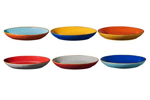 Piatto ovale bordo alto 32x23 porcellana collezione mediterraneo