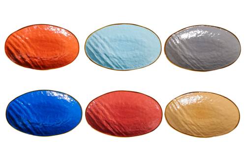 Piatto ovale 35x22 porcellana collezione mediterraneo