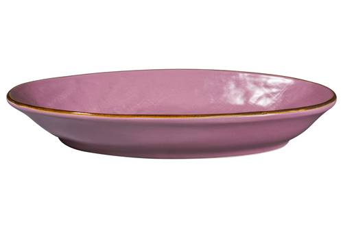 Piatto ovale piccolo rosa 26x13 collezione mediterraneo