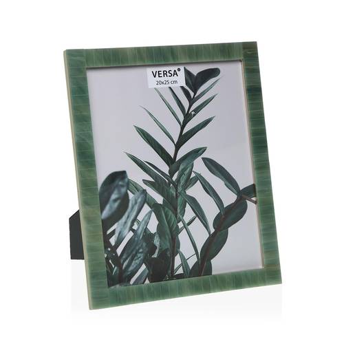 Portafoto madreperla verde e legno 20x25